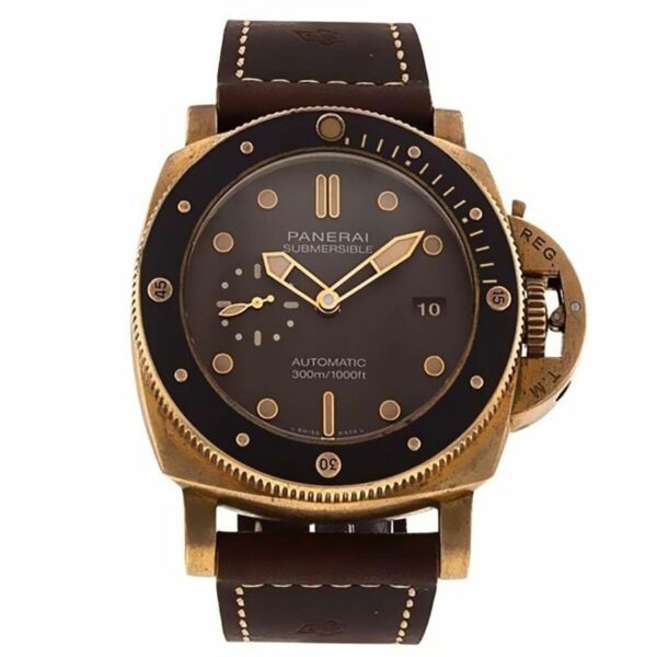panerai luminor submersible 1950 v bronzo pam968 zf bronze brown dial p9010 watch 1866 srreo 1