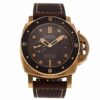 panerai luminor submersible 1950 v bronzo pam968 zf bronze brown dial p9010 watch 1866 srreo