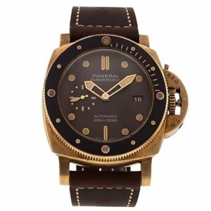 panerai luminor submersible 1950 v bronzo pam968 zf bronze brown dial p9010 watch 1866 srreo