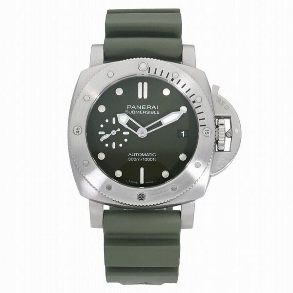 panerai luminor submersible 42mm pam1055 verde militare vsf ss green dial p900 watch 4434 wassk
