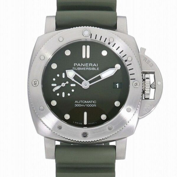 panerai luminor submersible 42mm pam1055 verde militare vsf ss green dial p900 watch 5147 lkilk 1