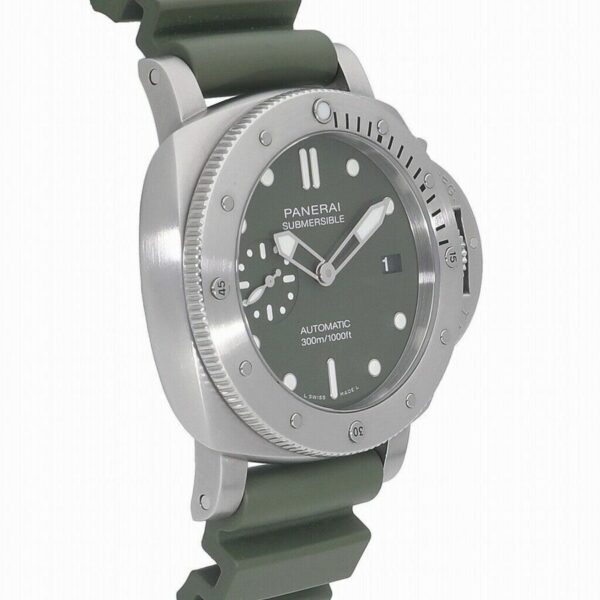 panerai luminor submersible 42mm pam1055 verde militare vsf ss green dial p900 watch 8247 7dsus