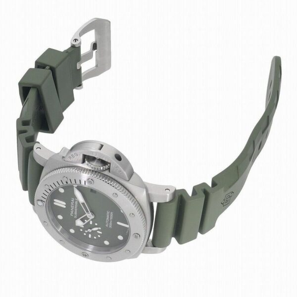 panerai luminor submersible 42mm pam1055 verde militare vsf ss green dial p900 watch 9452 wudik