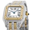 panthre de cartier watch small model quartz movement yellow gold steel w2pn0006 8024 o1zpt