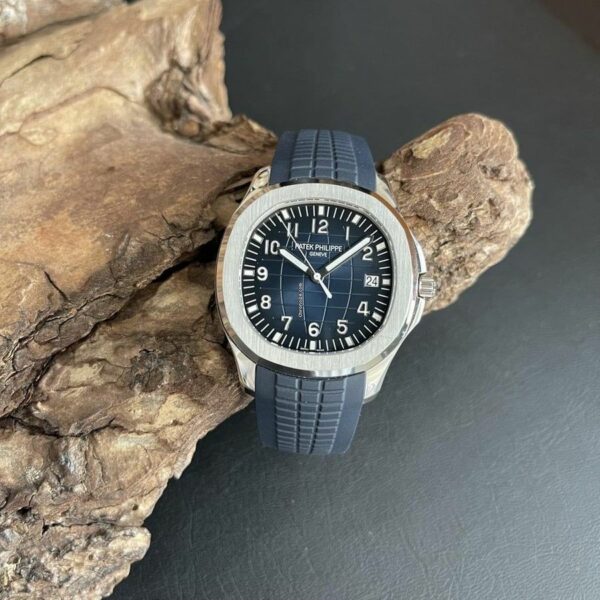 patek philippe aquanaut blue dial 18k white gold mens watch 5168g 001 1894 h1ovq