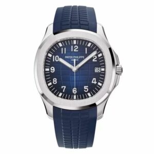 patek philippe aquanaut blue dial 18k white gold mens watch 5168g 001 2840 5masx