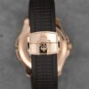 patek philippe aquanaut brown embossed arabic dial rose gold composite mens watch 5164r 001 3745 uwoyq
