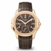 patek philippe aquanaut brown embossed arabic dial rose gold composite mens watch 5164r 001 5078 cjujk