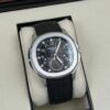 patek philippe aquanaut dual time black dial automatic mens watch 5164a 001 3392 3srq7