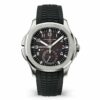patek philippe aquanaut dual time black dial automatic mens watch 5164a 001 6913 h4kcf 1