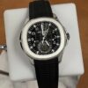 patek philippe aquanaut dual time black dial automatic mens watch 5164a 001 9494 ueuev