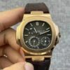 patek philippe nautilus 5712 moonphase rose gold black dial watch 1025 0lcud
