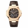 patek philippe nautilus 5712 moonphase rose gold black dial watch 2474 yr9sg