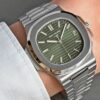 patek philippe nautilus automatic green dial 5711 1a 014 watch 3833 f0quz