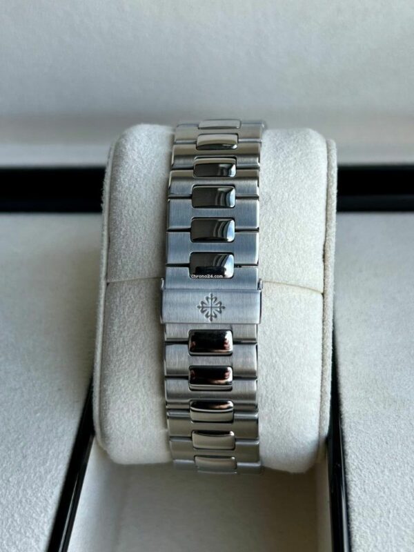patek philippe nautilus blue dial stainless steel mens watch 57111a 010 5118 lyc9n