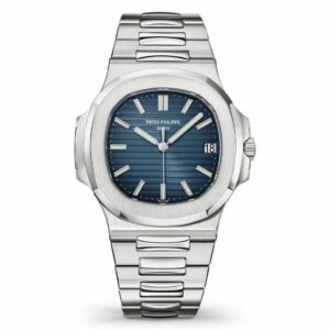 patek philippe nautilus blue dial stainless steel mens watch 57111a 010 7581 bcjsq
