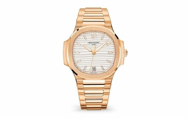 patek philippe nautilus ladies automatic watch 18k rose gold 352mm ref2371181r 001 4580 4cjms