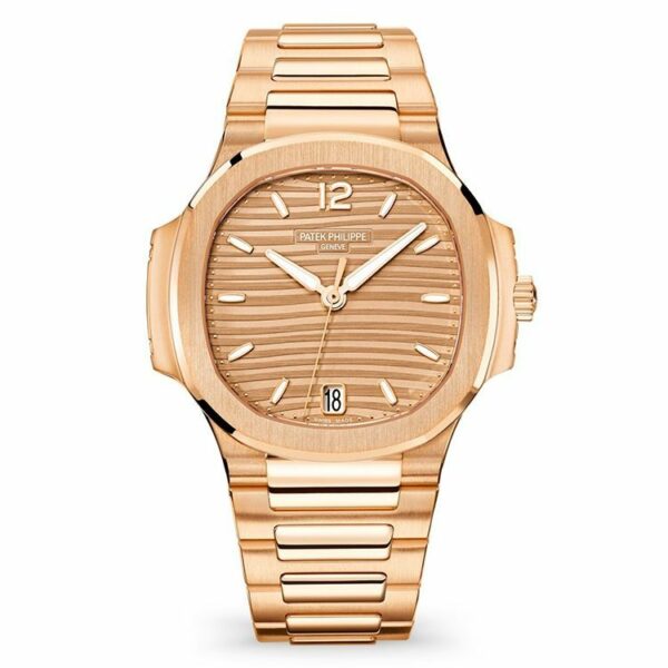 patek philippe nautilus rose gold 7118 1r 010 with golden brown opaline dial watch 3700 glzi1 1
