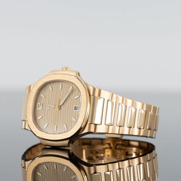 patek philippe nautilus rose gold 7118 1r 010 with golden brown opaline dial watch 8384 zx8g8