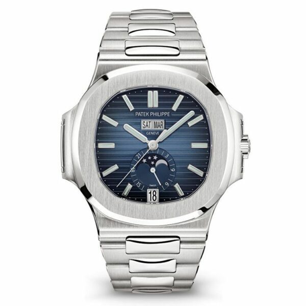 patek philippe nautilus steel 5726 1a 014 with black gradated dial watch 8367 redqk 1