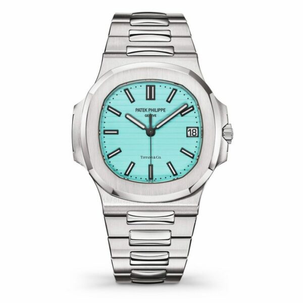 patek philippe nautilus tiffany 26 co blue dial watch 5424 qex75