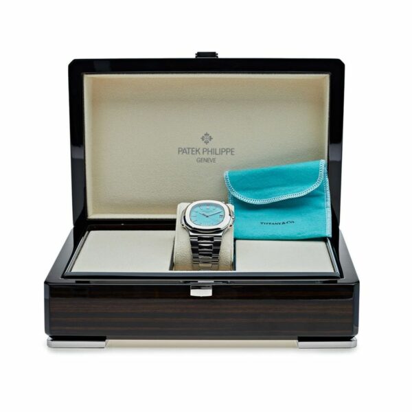 patek philippe nautilus tiffany 26 co blue dial watch 9965 mtwqw