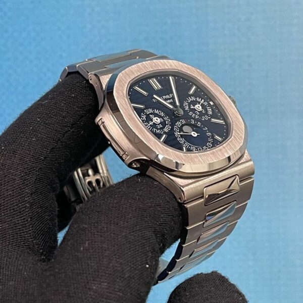 patek philippe nautilus white gold 5740 1g 001 with blue sunburst dial watch 1681 knmz1