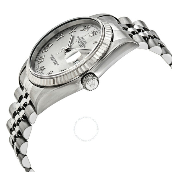 pre owned pre owned rolex datejust automatic silver dial mens watch 16234 srj 2228 p9sxd