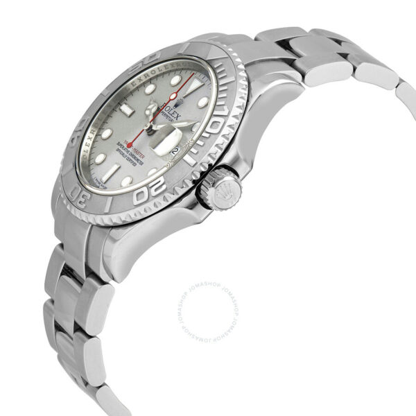 pre owned pre owned rolex oyster perpetual yacht master steel with platinum mens watch 16622 3451 dkb7c