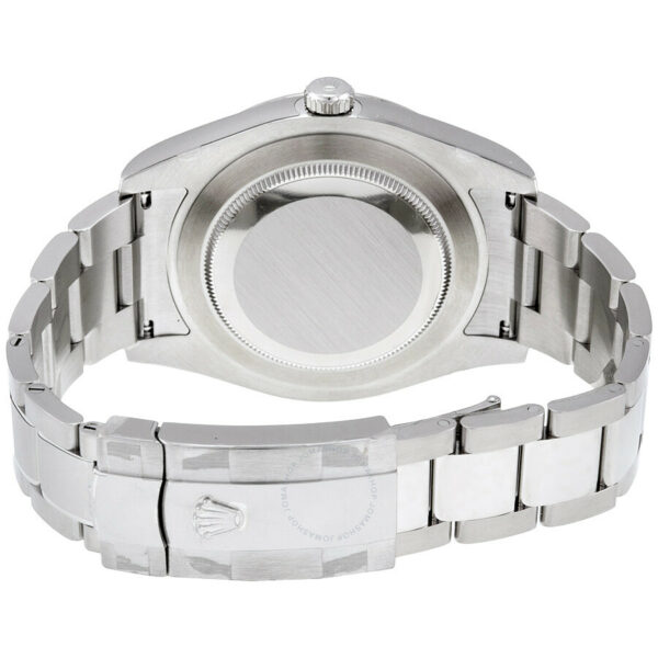 pre owned rolex datejust ii automatic blue dial stainless steel oyster bracelet mens watch 116334blro 7538 dgrtu
