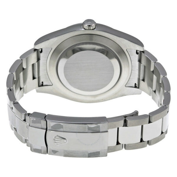 pre owned rolex datejust ii black dial stainless steel oyster bracelet automatic mens watch 116300bkso 4410 oedpx