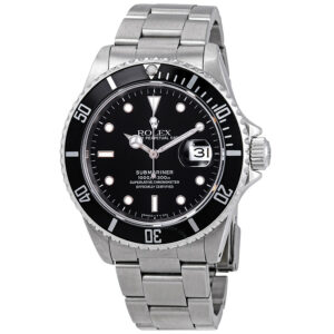 Rolex Submariner Black Dial Stainless Steel Aluminum Bezel Rolex Oyster Automatic Men’s Watch 16610