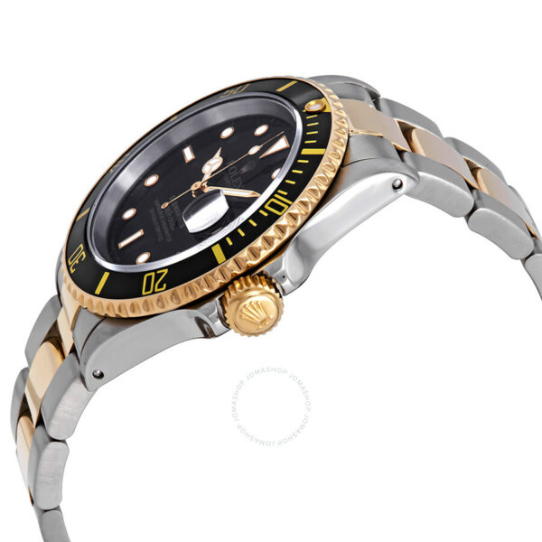 pre owned rolex submariner black dial two tone mens watch 16613bkso 6144 zyfz8