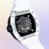 richard mille rm 61 01 tourbillon white band watch 5012 pzcnz