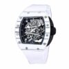 richard mille rm 61 01 tourbillon white band watch 6199 jd9e8 1