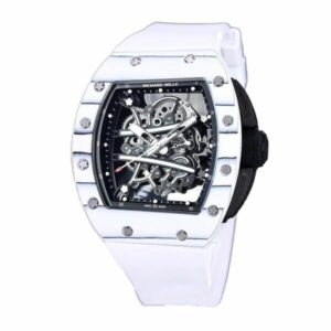 richard mille rm 61 01 tourbillon white band watch 6199 jd9e8
