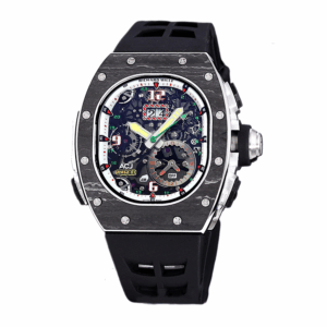 richard mille rm 62 01 automatic men watch black rubber band carbon fiber 9090 tq7gx