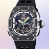 richard mille rm 62 01 automatic men watch black rubber band carbon fiber 9173 23g08