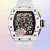 richard mille rm 62 01 men 50 42mm rm 62 01 009 automatic transparent dial white watch 7186 mlxe6