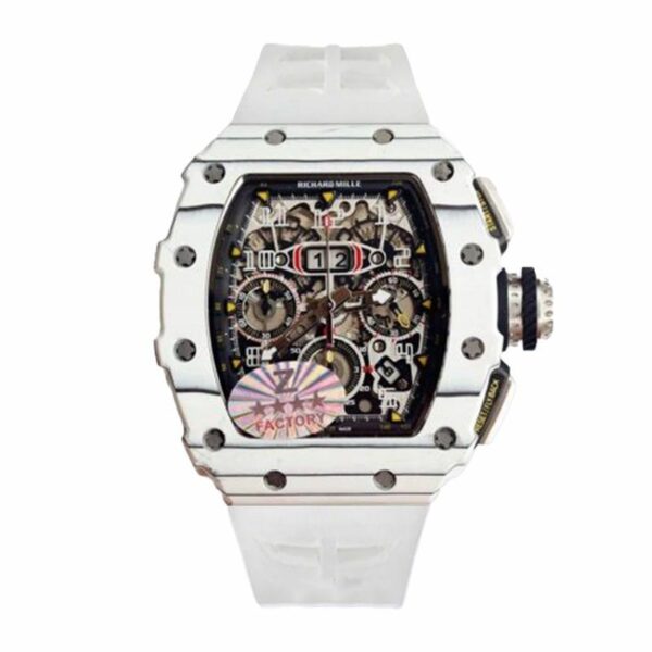 richard mille rm 62 01 men 50 42mm rm 62 01 009 automatic transparent dial white watch 7481 ufzbt 1