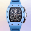richard mille rm011 baby blue watch 8490 5tm3a
