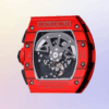 richard mille rm011 rm011 019 around 45mm men transparent dial watch 9668 qj55l