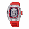 richard mille rm052 around 50 42mm men rm052 001 diamonds skull dial black blue watch 3933 oq1hm