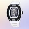 richard mille rm052 around 50 42mm men rm052 001 diamonds skull dial black red watch 9337 wwbsg