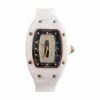 richard mille rm07 ladies ceramic black 26 diamonds dial white strap watch 5324 6vysd