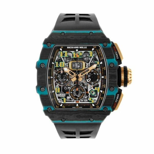 richard mille rm11 03 ultimate edition flyback chronograph in carbon watch 5973 5qort 1