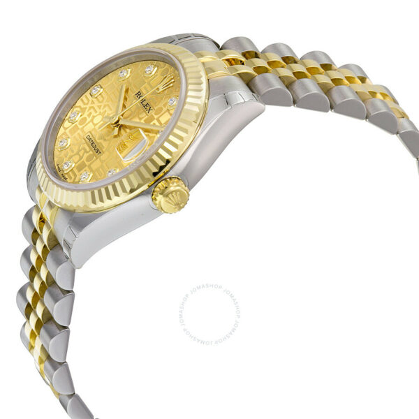 Rolex Datejust Lady 31 Automatic Champagne Dial Stainless Steel and 18kt Yellow Gold Jubilee Bracelet Ladies Watch 178273CJDJ - Image 3
