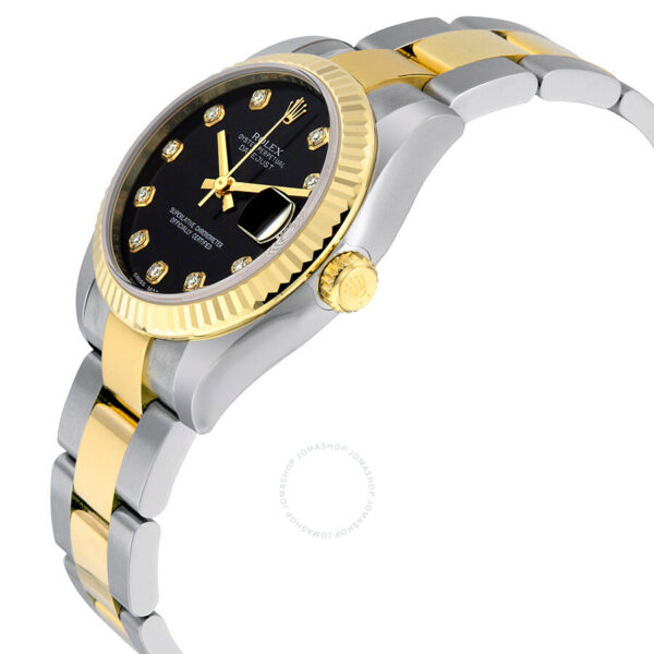Rolex Datejust Lady 31 Black Dial Stainless Steel and 18K Yellow Gold Oyster Bracelet Automatic Watch 178273BKDO - Image 3