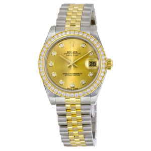 Rolex Datejust Lady 31 Champagne Dial Stainless Steel and 18K Yellow Gold Jubilee Bracelet Automatic Watch 178383CDJ