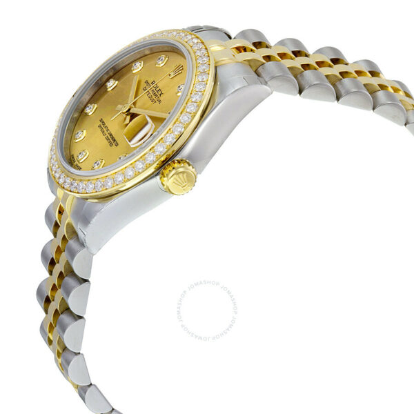 Rolex Datejust Lady 31 Champagne Dial Stainless Steel and 18K Yellow Gold Jubilee Bracelet Automatic Watch 178383CDJ - Image 3